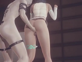 原神男同3D - 温迪&岩神舔肛&指交无码 - 日本亚洲漫画动漫游戏色情基佬伪娘 gay porn chinese men sucking white dick