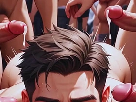 动漫hentai白嫩伪娘群交肌肉男免费视频 gay chinese dl homies porn