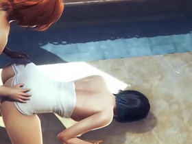 原神—温迪澡堂硬核性爱—伪娘COS日本动漫游戏同性色情 korean toilet gay porn