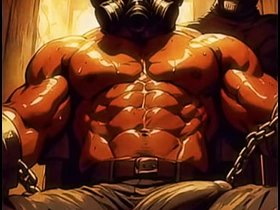 AI生成的蒙面肌肉诱惑：暗室勾引 vietnam massage cheerful porn