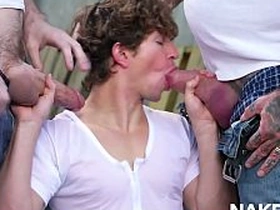 Greyson Myles和Eddie Patrick户外群交 chinese toilet spy gay porn